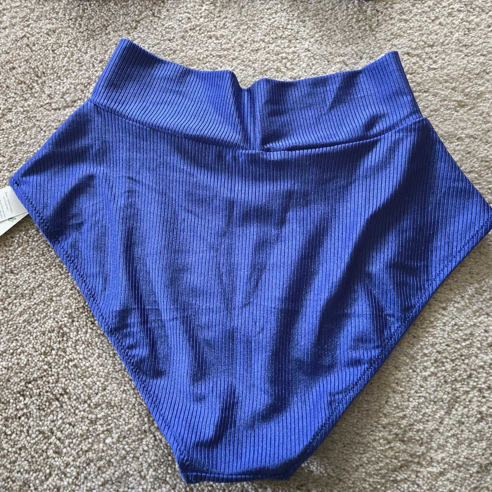 Blue Ribbed Bralette - Picture 5 of 5